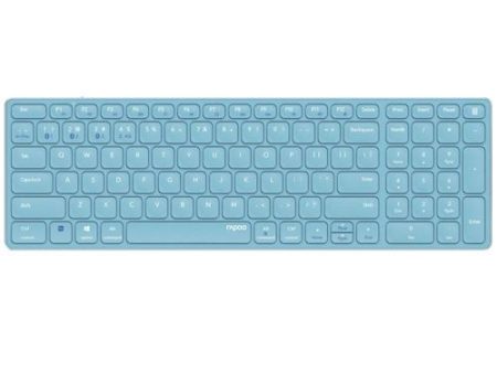 Teclado Rapoo E9700M Multi-mode Wireless Bluetooth Ultra-slim 215871 - Layout PT - Azul For Cheap