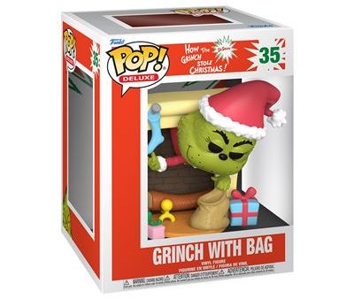 Funko Pop! Deluxe Figura de Vinyl How The Grinch Stole Christmas: Grinch with Bag - 35 Online Hot Sale