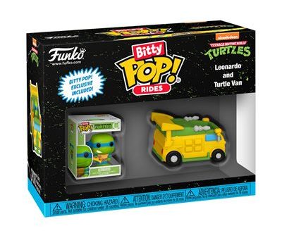 Funko Bitty Pop! Rides Teenage Mutant Ninja Turtles: Leonardo with Turtle Van Cheap