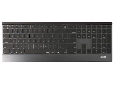 Teclado Rapoo E9500M Multi-mode Wireless Bluetooth Ultra-slim 192493 - Layout PT - Preto Online now