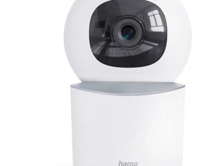 Câmara de Segurança Hama 00176652 | Smart WiFi | FHD 1080p | Visão Noturna | Sensor de Movimento | Branco on Sale