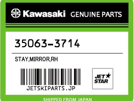 Kawasaki OEM STAY,MIRROR,RH New #35063-3714 Online Sale