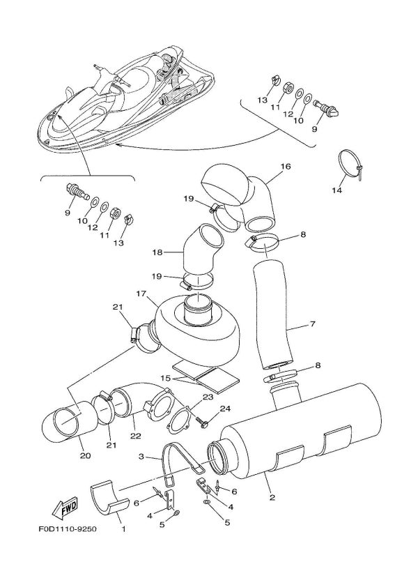 1200XLLTD 99 OEM (EXHAUST-3) RES0NAT0R 2 Used [Y6773-12] Sale