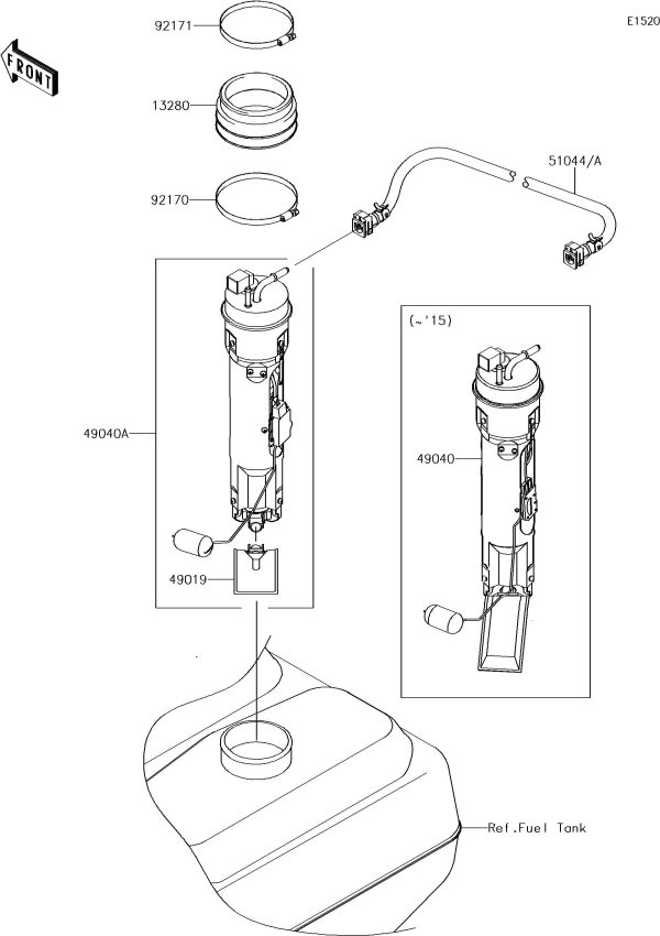 ULTRA310XSE 17 OEM (Fuel-Pump) TUBE-ASSY,FUEL Used [X2210-17] Sale